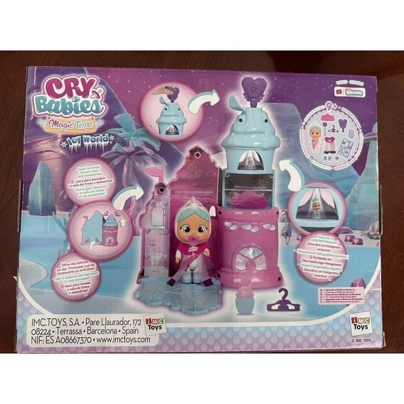 The Unbranded Brand Other - Cry Babies Elodie's Crystal Castle Icy World Magic Tears Playset Ages 3+